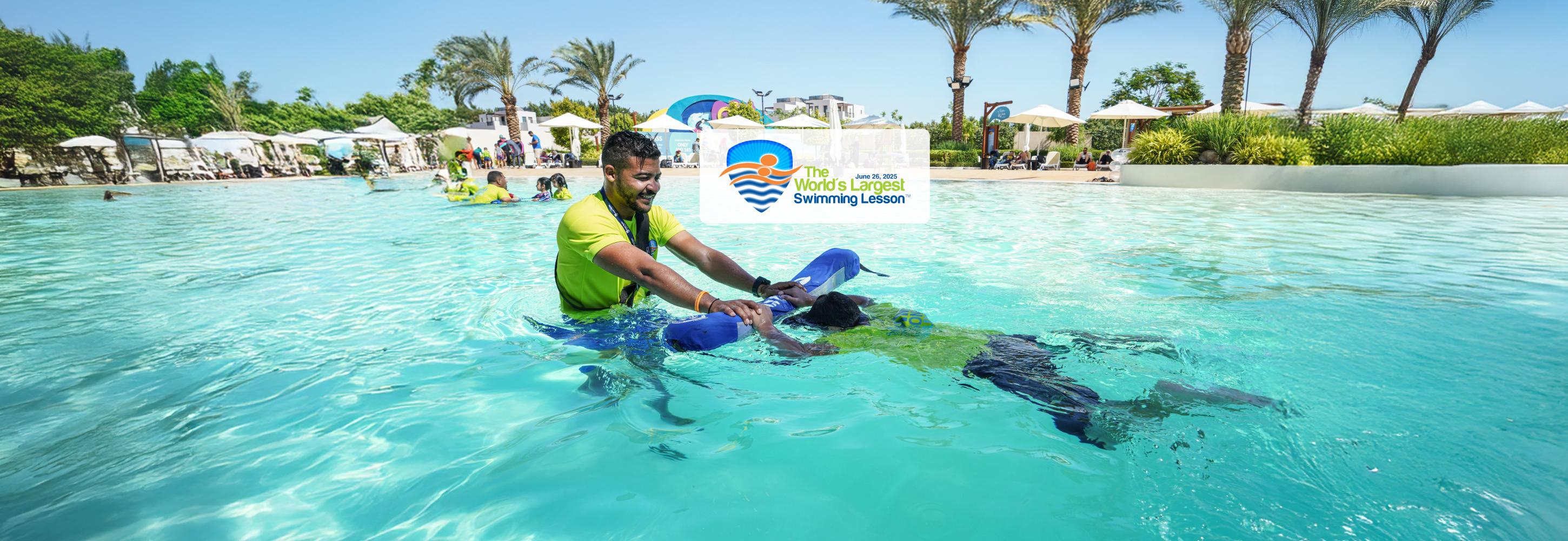 World Largest Swimming Lesson